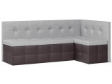 Диван кухонный угловой Домино 2 Gray+Brown купить