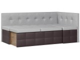 Диван кухонный угловой Домино 2 Gray+Brown распродажа