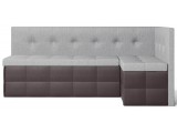 Диван кухонный угловой Домино 2 Gray+Brown недорого
