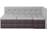 Диван кухонный угловой Домино 2 Gray+Brown от производителя