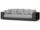 Диван прямой Дубай Gray 2 рогожка+экокожа недорого