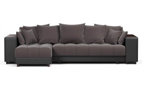 Диван кожаный угловой Дубай Brown