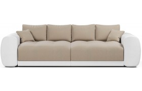 Кожаный диван прямой Pesaro Begie