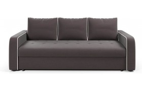 Прямой диван Атланта 9 с кантом Brown