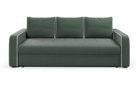 Прямой диван Атланта 9 с кантом Green