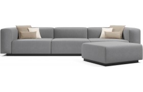 Диван прямой модульный Наполи 2 Gray