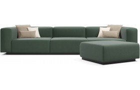 Прямой диван модульный Наполи 2 Green