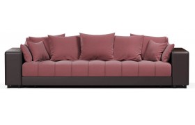 Кожаный диван прямой Дубай Berry
