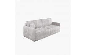 Диван прямой Hygge Slim светло-серый / велюр