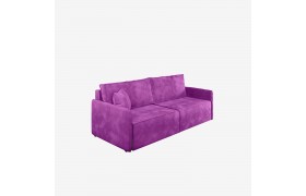 Диван прямой Hygge Slim фиолетовый / велюр