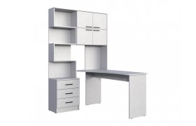 Компьютерный стол Эльброни правый белый