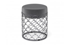 Пуф Sheffilton SHT-B13 Угольно-серый/графит муар