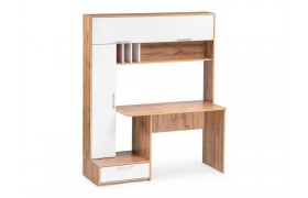 Письменный стол Лайт 03.243 дуб золотой (craft) / белый премиум Компьютерный
