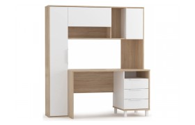 Письменный стол Комфорт 12.95 N дуб сонома / белый PE шагрень