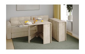 Кухонный стол книжка, Дуб крафт серый