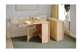 Кухонный стол книжка, Дуб крафт золотой