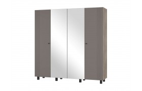 Шкаф 4-х створчатый Олива 13, Дуб каньон, Муссон софт