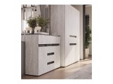 Комод комбинированный Мрия КМ-15, Бетон пайн светлый, графит распродажа