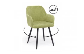 Стул Инфини 360 зеленый (ocean 013) / черный на металлокаркасе