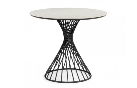 Кухонный стол Вивиен 90 carmen light grey / черный Керамический