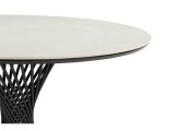Вивиен 90 carmen light grey / черный Керамический стол фото