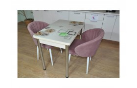 Обеденная группа Симпл фотопечать Ирис №2