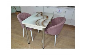 Обеденная группа Симпл фотопечать Текстура 032 №3