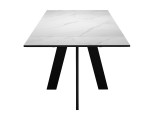 Стол DikLine SKM110 Керамика Белый мрамор/опоры черные купить