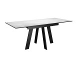 Стол DikLine SKM110 Керамика Белый мрамор/опоры черные распродажа