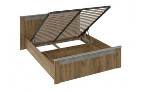 Кровать 160х200 с подъемным механизмом Франк 14, бетон