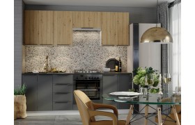 Кухня гарнитур без столешницы Коктейль, 2,2 м