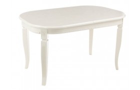 Обеденный стол Romeo молочный без патины деревянный