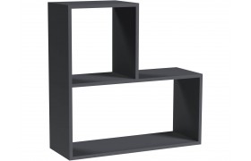 Полка навесная Гира ГН-1 графит серый