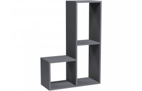 Полка настенная Гира Навесная ГН-2 графит серый