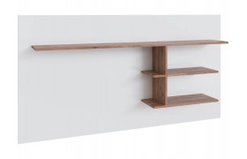 Полка настенная Малави навесная МПН-1 дуб крафт табачный/белый глянец
