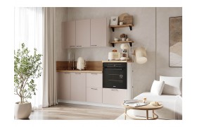 Кухонный гарнитур КГ 1950 ПВХ, Магнолия Арника РМ