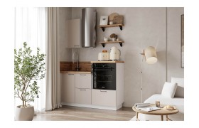 Кухня КГ 1500 ПВХ, Магнолия Арника РМ в.2