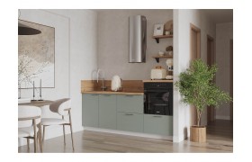 Кухонный гарнитур КГ 2100 Эмаль, Олива Арника РМ в.3