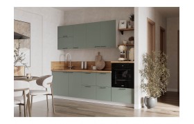 Кухонный гарнитур КГ 2550 Эмаль, Олива Арника РМ в 4