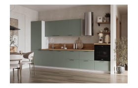 Кухонный гарнитур КГ 3600 Эмаль, Олива Арника РМ в.8