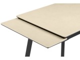 Норман 140(200)х80 okara light yellow / черный Керамический стол купить