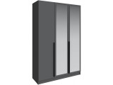 Шкаф Мадрид (1,5) с зеркалом, Графит серый недорого