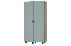 Шкаф 2-х створчатый Олива 03 Дуб каньон/MF11 Шарли бриз