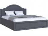 Кровать 1,6 с ортопед. основанием Апполия, Графит серый/Лунный к недорого