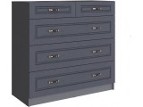 Комод с 5-мя ящиками Апполия, Графит серый/Лунный кратер недорого