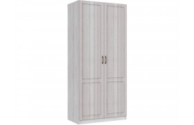 Шкаф 2-х створчатый Апполия, Ясень анкор светлый/Сандал белый