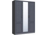 Шкаф 3-х створчатый Апполия, Графит серый/Лунный кратер недорого