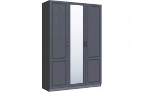 Шкаф 3-х створчатый Апполия, Графит серый/Лунный кратер
