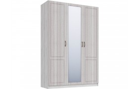 Шкаф 3-х створчатый Апполия, Ясень анкор светлый/Сандал белый