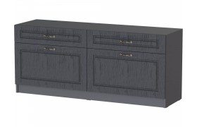 Тумба под телевизор ТВ Апполия, Графит серый/Лунный кратер